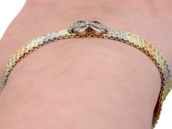 Mesh Bracelet Worn Close-Up