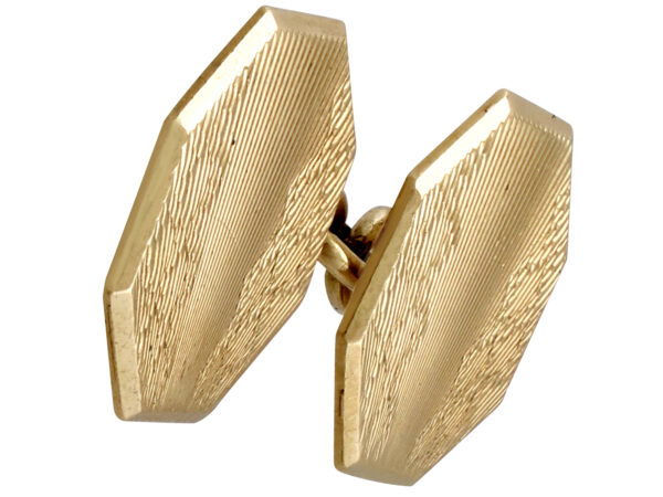 Antique Art Deco Cufflinks Angled