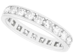Platinum Full Diamond Eternity Ring