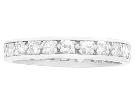 Platinum Full Diamond Eternity Ring