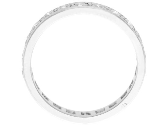setting Platinum Full Diamond Eternity Ring