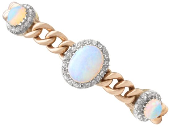 Antique opal and diamond bracelet