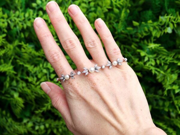 Edwardian Pearl Diamond Yellow Gold Bracelet