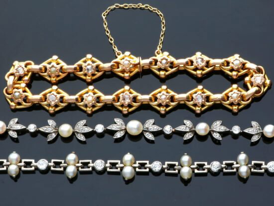 pearl bracelets