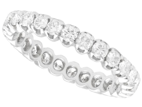 1970s 18ct White Gold Full Eternity Ring