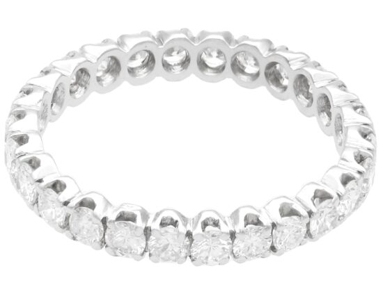 1970s 18ct White Gold Full Eternity Ring
