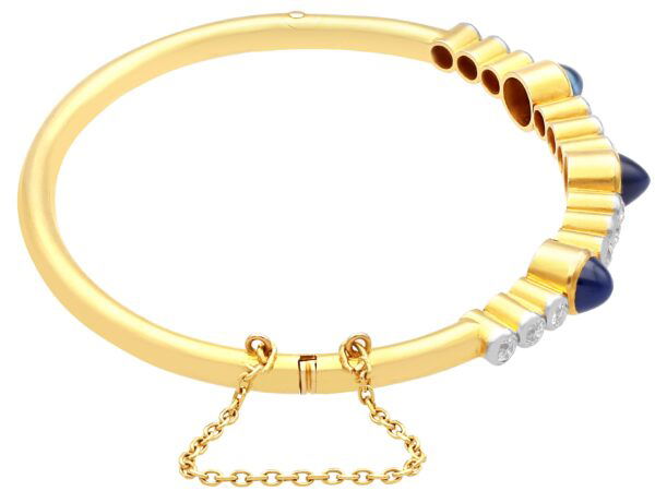 Victorian Sapphire Bracelet Side View