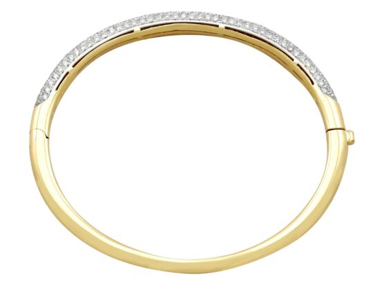 18ct Yellow Gold Diamond Bangle