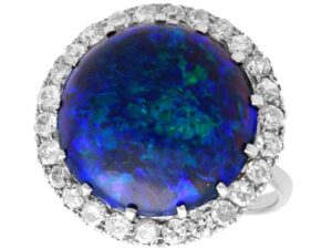 Feature 7.20ct Cabochon Cut Black Opal