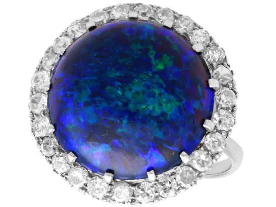 Feature 7.20ct Cabochon Cut Black Opal