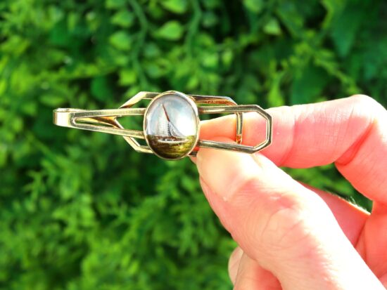 1940s Gents Tie Clip outside