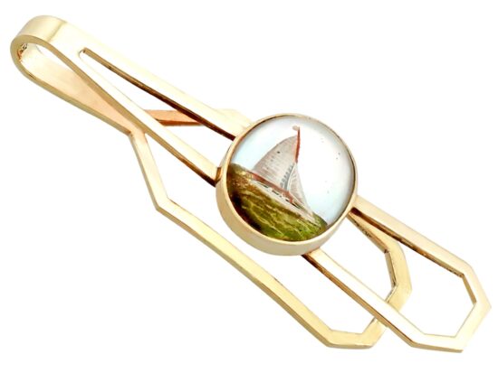 1940s Gents Tie Clip in gold