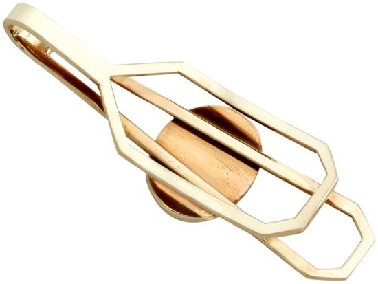 1940s Gents Tie Clip reverse