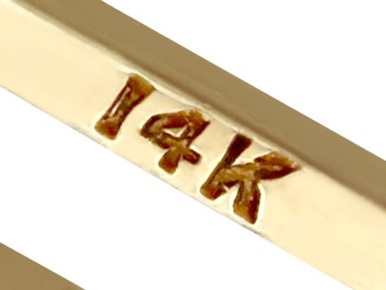 1940s Gents Tie Clip hallmark