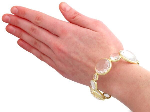 Rock Crystal Bracelet On Hand