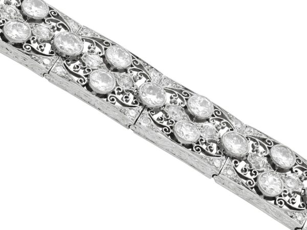 Antique Platinum Bracelet Side Profile