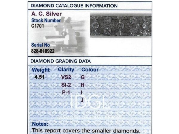 Antique French Diamond Certificate