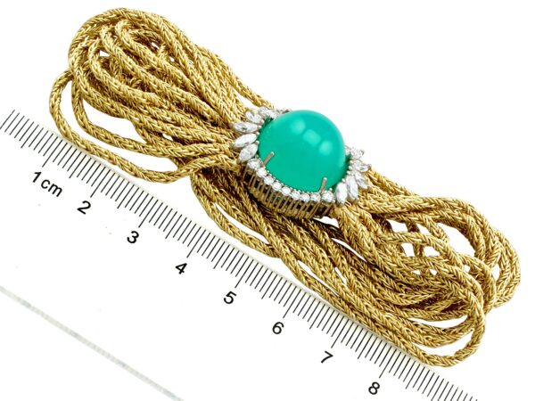 Vintage Chrysoprase Bracelet Measurements