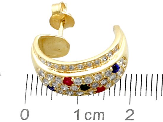 Gemstone Earrings Size Reference Image