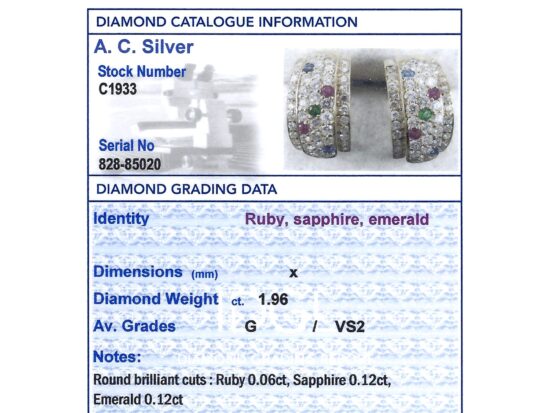Independent Diamond Grading Report Card