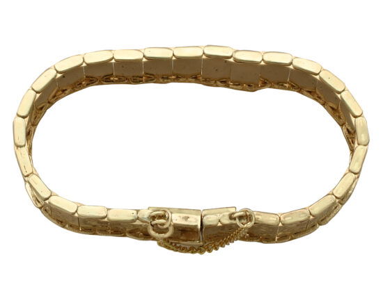 Vintage Yellow Gold Link Bracelet