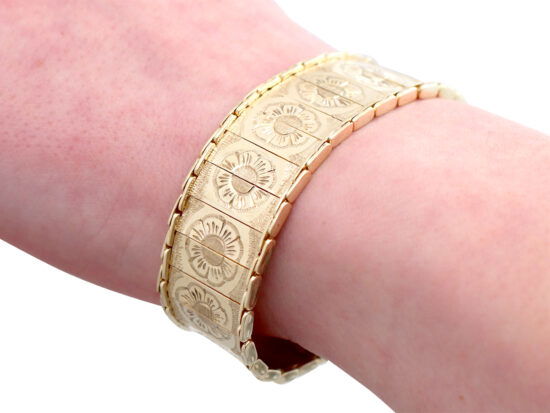 Vintage Bracelet Worn Close Up
