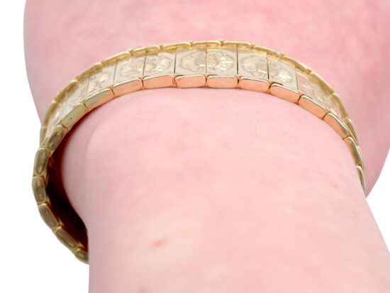 Vintage Gold Bracelet On Hand