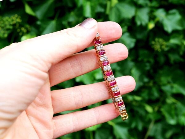Yellow Gold Ruby Bracelet Outdoor