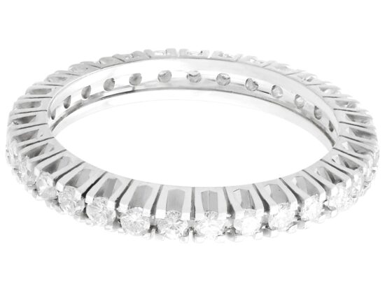 vintage 18ct White Gold Full Eternity Ring