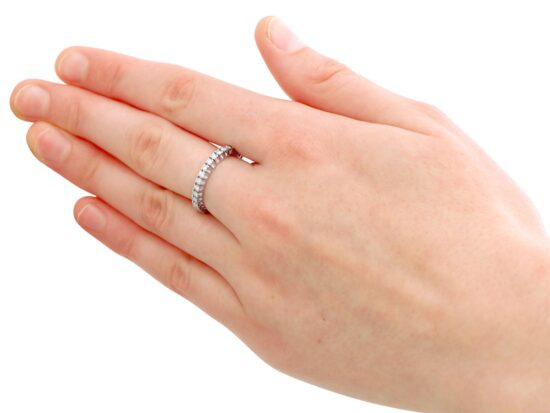 wearing 18ct White Gold Full Eternity Ring