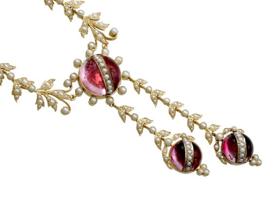 Antique Pearl and Crystal Necklace setting