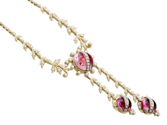 Antique Pearl and Crystal Necklace setting