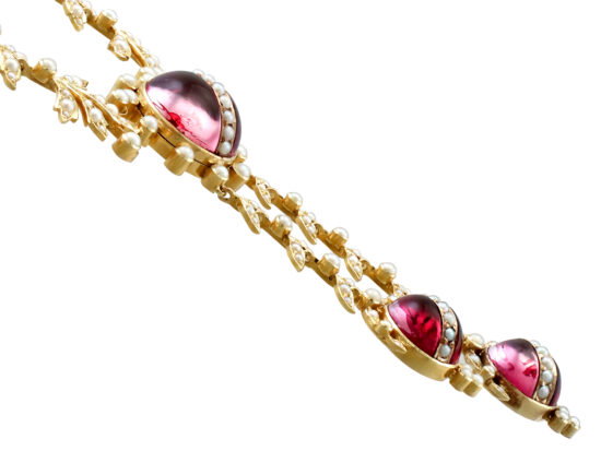 Antique Pearl and Crystal Necklace setting
