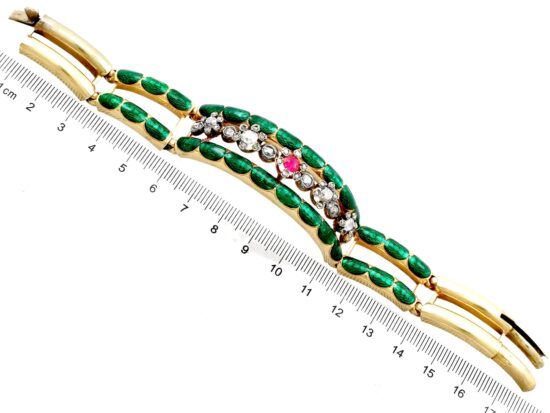 Ruby Diamond Bangle Size Reference