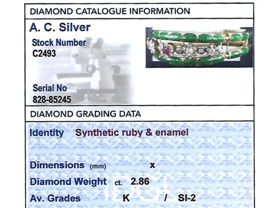 IDGL Diamond Grading Card Included