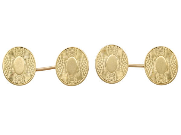 Antique Victorian 15ct Yellow Gold Cufflinks