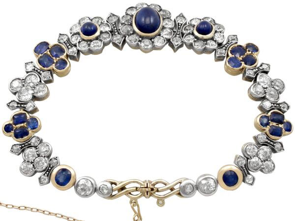 Antique Sapphire Diamond Bracelet