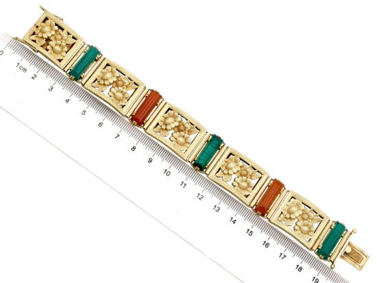 Agate Malachite Bracelet Measurements