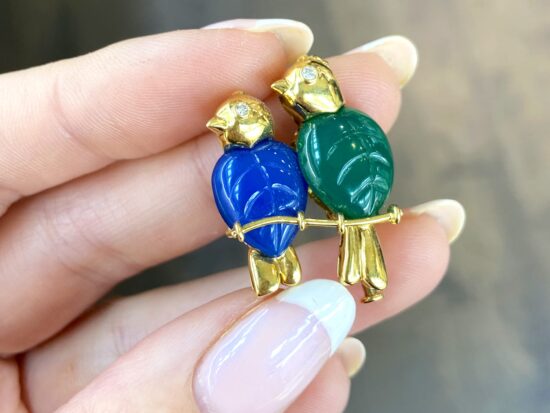 Cartier Lovebird Brooch Front