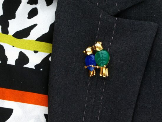 Cartier Brooch Worn Image
