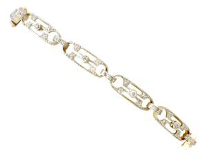 Edwardian Diamond Yellow Gold Bracelet