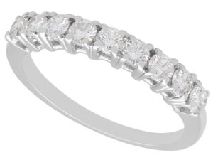 18ct White Gold Half Eternity Ring