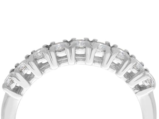setting of 18ct White Gold Half Eternity Ring