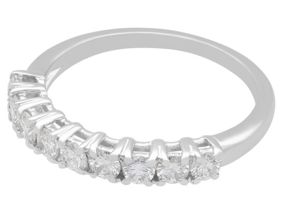 18ct White Gold Half Eternity Ring
