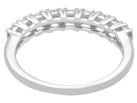 18ct White Gold Half Eternity Ring back