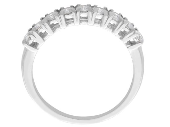 18ct White Gold Half Eternity Ring