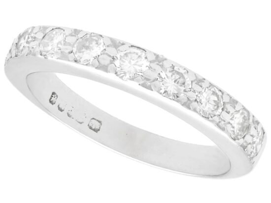 Vintage Diamond Half Eternity Ring