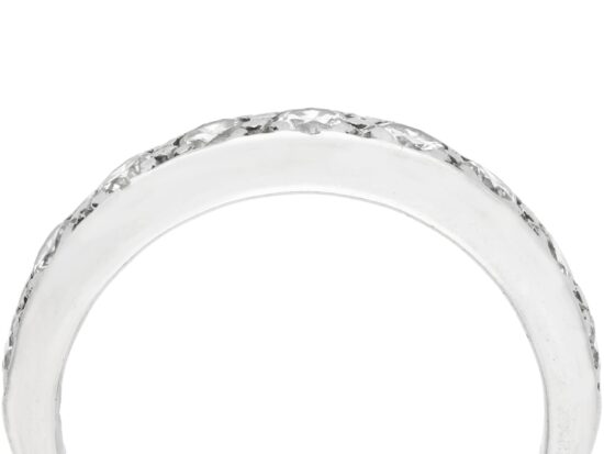 close up of Vintage Diamond Half Eternity Ring