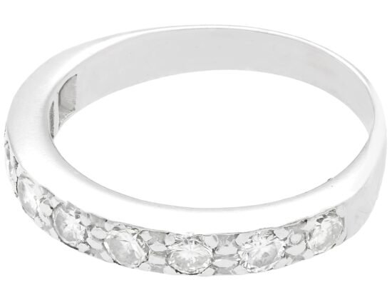 Vintage Diamond Half Eternity Ring