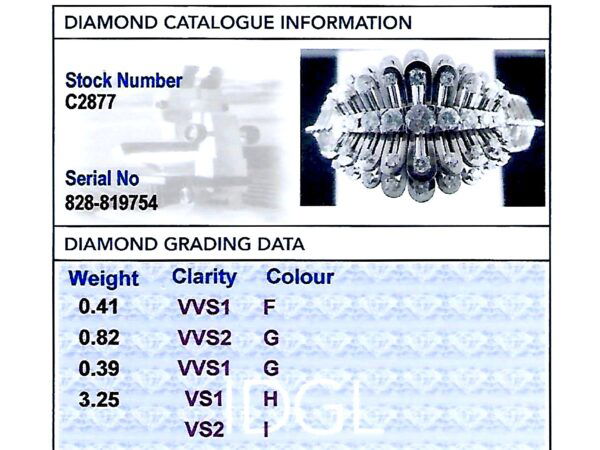 Antique Diamond Bangle Certificate